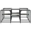 vidaXL szürke sonoma szerelt fa dohányzóasztal 91x91x40 cm