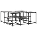 vidaXL szürke sonoma szerelt fa dohányzóasztal 91x91x40 cm