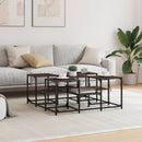 vidaXL barna tölgyszínű szerelt fa dohányzóasztal 91x91x40 cm