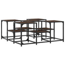 vidaXL barna tölgyszínű szerelt fa dohányzóasztal 91x91x40 cm