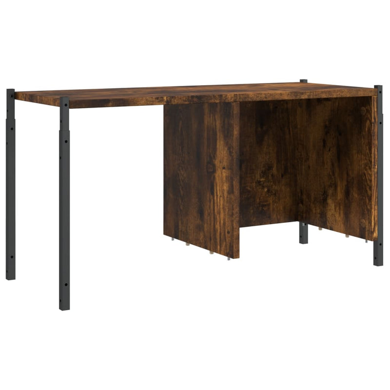 vidaXL füstös tölgy színű szerelt fa könyvszekrény 72x28x172 cm