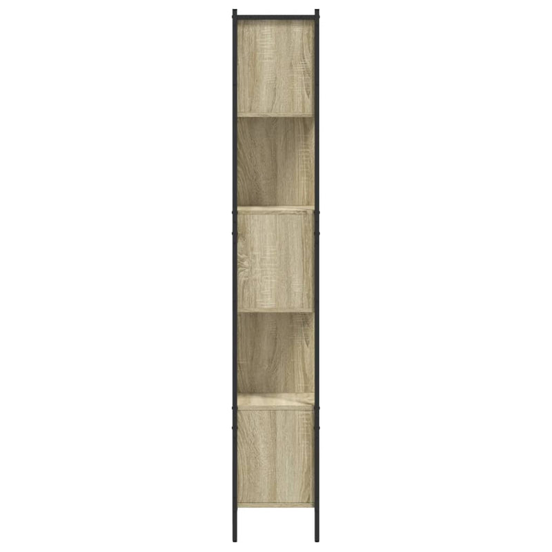 vidaXL sonoma tölgy színű szerelt fa könyvszekrény 102x28x172 cm