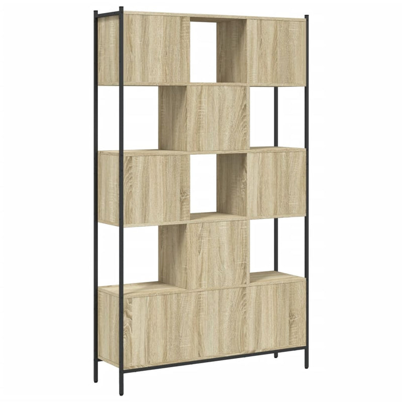 vidaXL sonoma tölgy színű szerelt fa könyvszekrény 102x28x172 cm