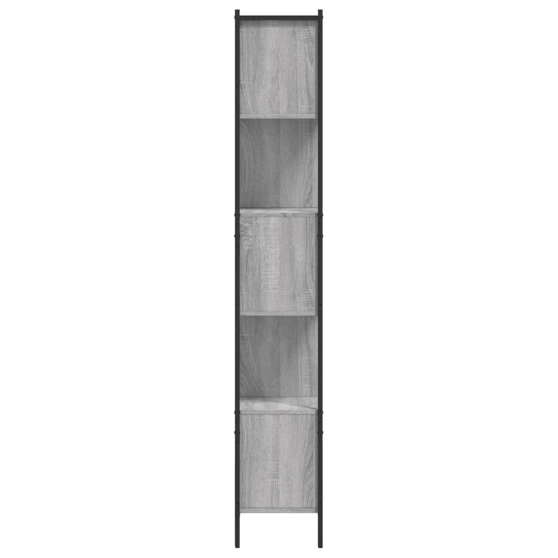 vidaXL szürke sonoma színű szerelt fa könyvespolc 102x28x172 cm