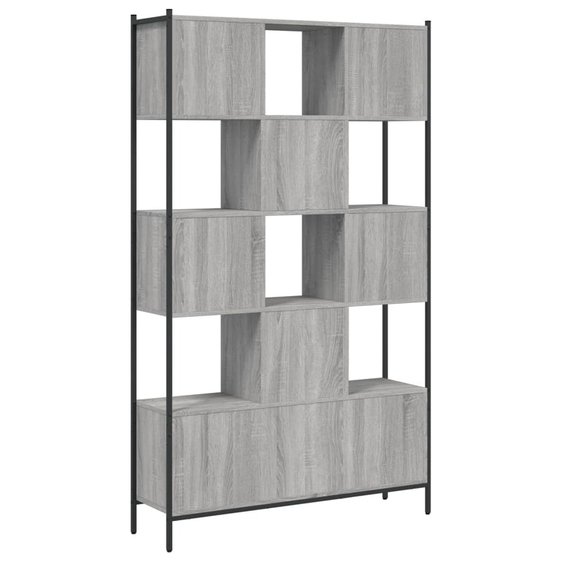 vidaXL szürke sonoma színű szerelt fa könyvespolc 102x28x172 cm