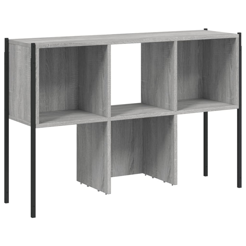 vidaXL szürke sonoma színű szerelt fa könyvespolc 102x28x172 cm