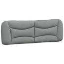 vidaXL világosszürke szövet ágykeret matrac nélkül Hvar 160 x 200 cm