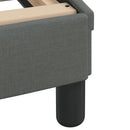 vidaXL sötétszürke szövet ágykeret matrac nélkül Hvar 160 x 200 cm