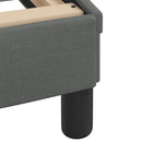 vidaXL sötétszürke szövet ágykeret matrac nélkül Hvar 200 x 200 cm