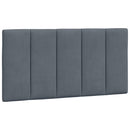 vidaXL sötétszürke bársony ágykeret matrac nélkül Hanko 100x200 cm