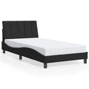 vidaXL fekete bársony ágykeret matrac nélkül Hanko 100x200 cm
