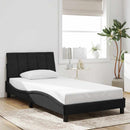 vidaXL fekete bársony ágykeret matrac nélkül Hanko 100x200 cm