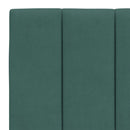 vidaXL sötétzöld bársony ágykeret matrac nélkül Hanko 120 x 200 cm