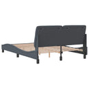 vidaXL sötétszürke bársony ágykeret matrac nélkül 140 x 190 cm