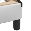 vidaXL fehér és fekete műbőr ágykeret matrac nélkül Hvar 80 x 200 cm