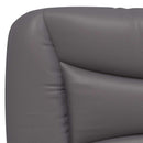 vidaXL szürke műbőr ágykeret matrac nélkül Hvar 140 x 200 cm