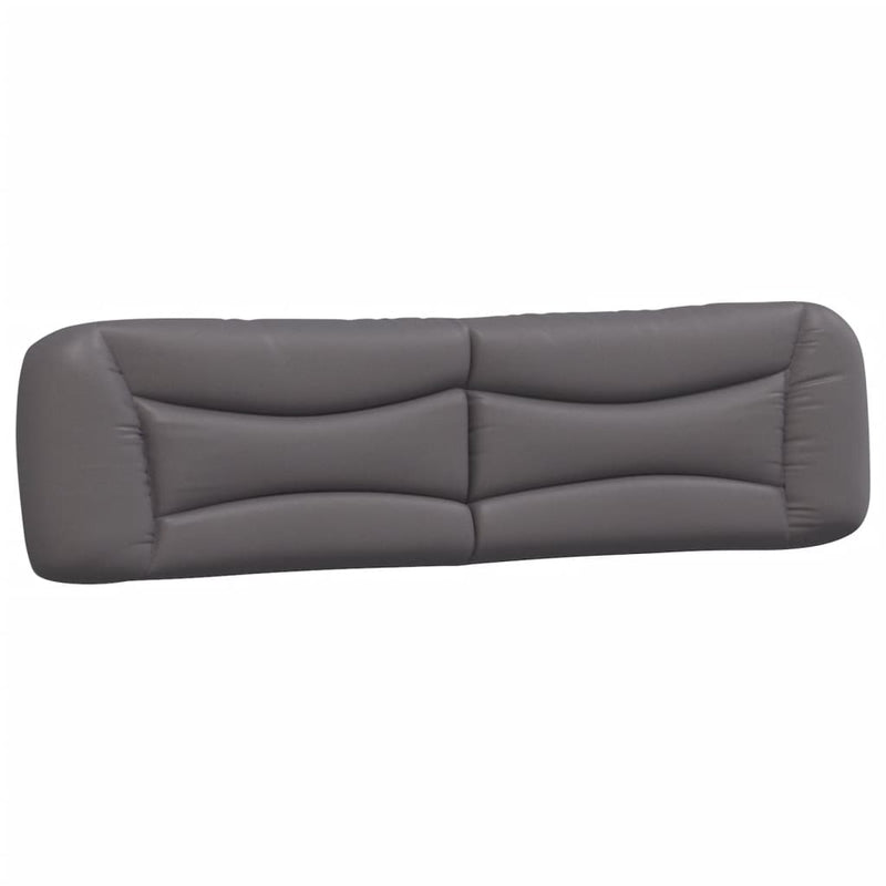 vidaXL szürke műbőr ágykeret matrac nélkül Hvar 200 x 200 cm