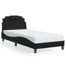 vidaXL fekete műbőr ágykeret Viana matrac nélkül 80 x 200 cm
