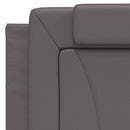 vidaXL szürke műbőr ágykeret Viana matrac nélkül 100 x 200 cm