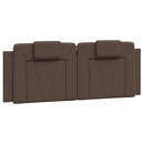 vidaXL barna műbőr ágykeret Viana matrac nélkül 120 x 200 cm