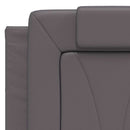 vidaXL szürke műbőr ágykeret Viana matrac nélkül 120 x 200 cm