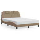 vidaXL cappuccino színű műbőr ágykeret Viana matrac nélkül 120x200 cm