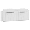 vidaXL fehér műbőr ágykeret Viana matrac nélkül 140x190 cm