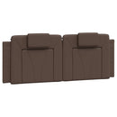 vidaXL barna műbőr ágykeret Viana matrac nélkül 140x190 cm