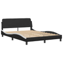 vidaXL fekete és fehér műbőr ágykeret Viana matrac nélkül 140 x 200 cm