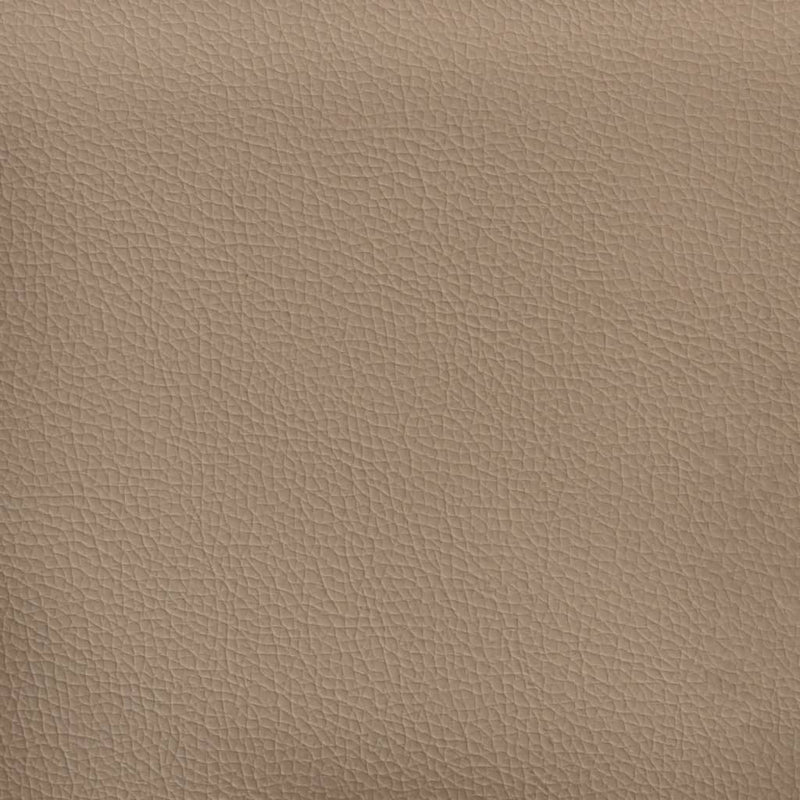 vidaXL cappuccino színű műbőr ágykeret fejtámlával 120x200 cm