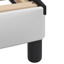 vidaXL fehér és fekete műbőr ágykeret matrac nélkül Zadar 120 x 200 cm