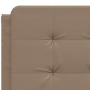 vidaXL cappuccino színű műbőr ágykeret matrac nélkül Zadar 140x190 cm