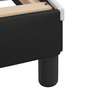 vidaXL fekete és fehér műbőr ágykeret matrac nélkül Zadar 140x190 cm