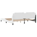 vidaXL fehér műbőr ágykeret matrac nélkül Zadar 200x200 cm