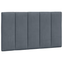 vidaXL sötétszürke bársony ágykeret LED-ekkel matrac nélkül Hanko 90 x 190 cm