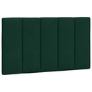 vidaXL sötétzöld bársony ágykeret LED-ekkel matrac nélkül Hanko 90 x 200 cm