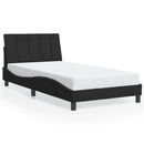 vidaXL fekete bársony ágykeret LED-ekkel matrac nélkül Hanko 100 x 200 cm