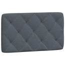 vidaXL sötétszürke bársony ágykeret LED-ekkel matrac nélkül 80 x 200 cm