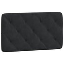 vidaXL fekete bársony ágykeret LED-ekkel matrac nélkül 90 x 200 cm