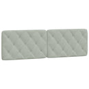 vidaXL világosszürke bársony ágykeret LED-ekkel matrac nélkül 160 x 200 cm