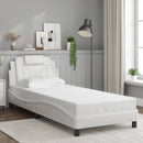 vidaXL fehér ágykeret Viana LED-ekkel matrac nélkül 90x190 cm