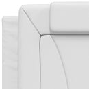 vidaXL fehér ágykeret Viana LED-ekkel matrac nélkül 90x190 cm