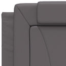 vidaXL szürke ágykeret Viana LED-ekkel matrac nélkül 90x190 cm