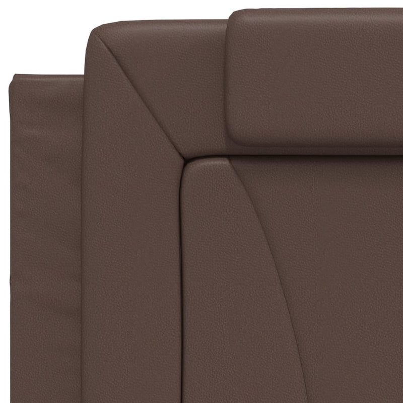 vidaXL barna ágykeret Viana LED-ekkel matrac nélkül 90 x 200 cm