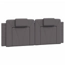 vidaXL szürke ágykeret Viana LED-ekkel matrac nélkül 120 x 200 cm