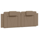vidaXL cappuccino színű ágykeret Viana LED-ekkel matrac nélkül 120 x 200 cm