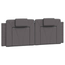 vidaXL szürke ágykeret Viana LED-ekkel matrac nélkül 140 x 190 cm