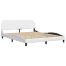 vidaXL fehér ágykeret Viana LED-ekkel matrac nélkül 160 x 200 cm