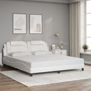 vidaXL fehér ágykeret Viana LED-ekkel matrac nélkül 180 x 200 cm