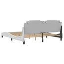 vidaXL fehér ágykeret Viana LED-ekkel matrac nélkül 180 x 200 cm